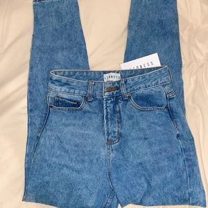 Lioness Gemini Mom Jeans - Pale Blue